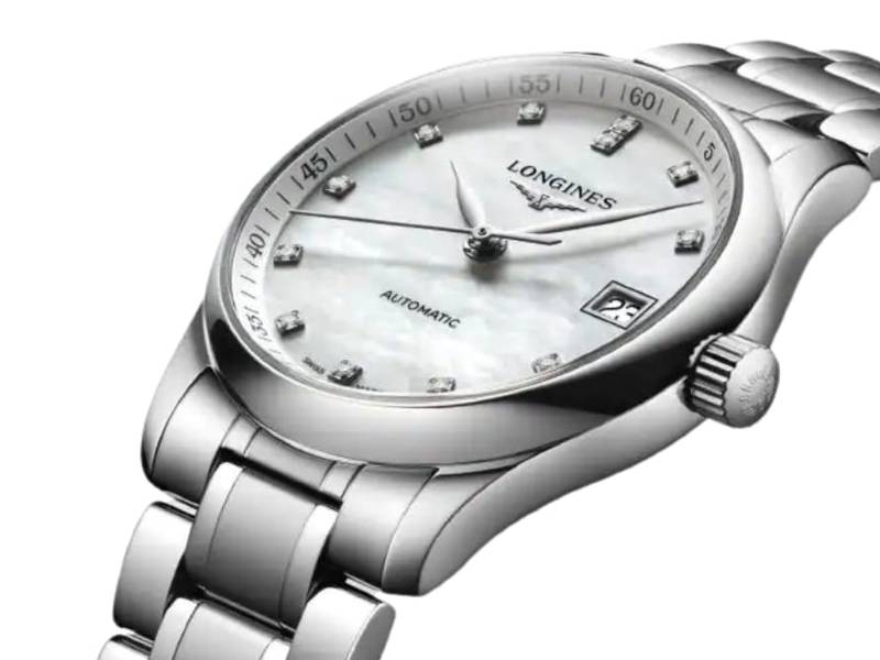 AUTOMATIC WOMEN'S WATCH STEEL/STEEL WITH DIAMONDS THE LONGINES MASTER COLLECTION L2.357.4.87.6